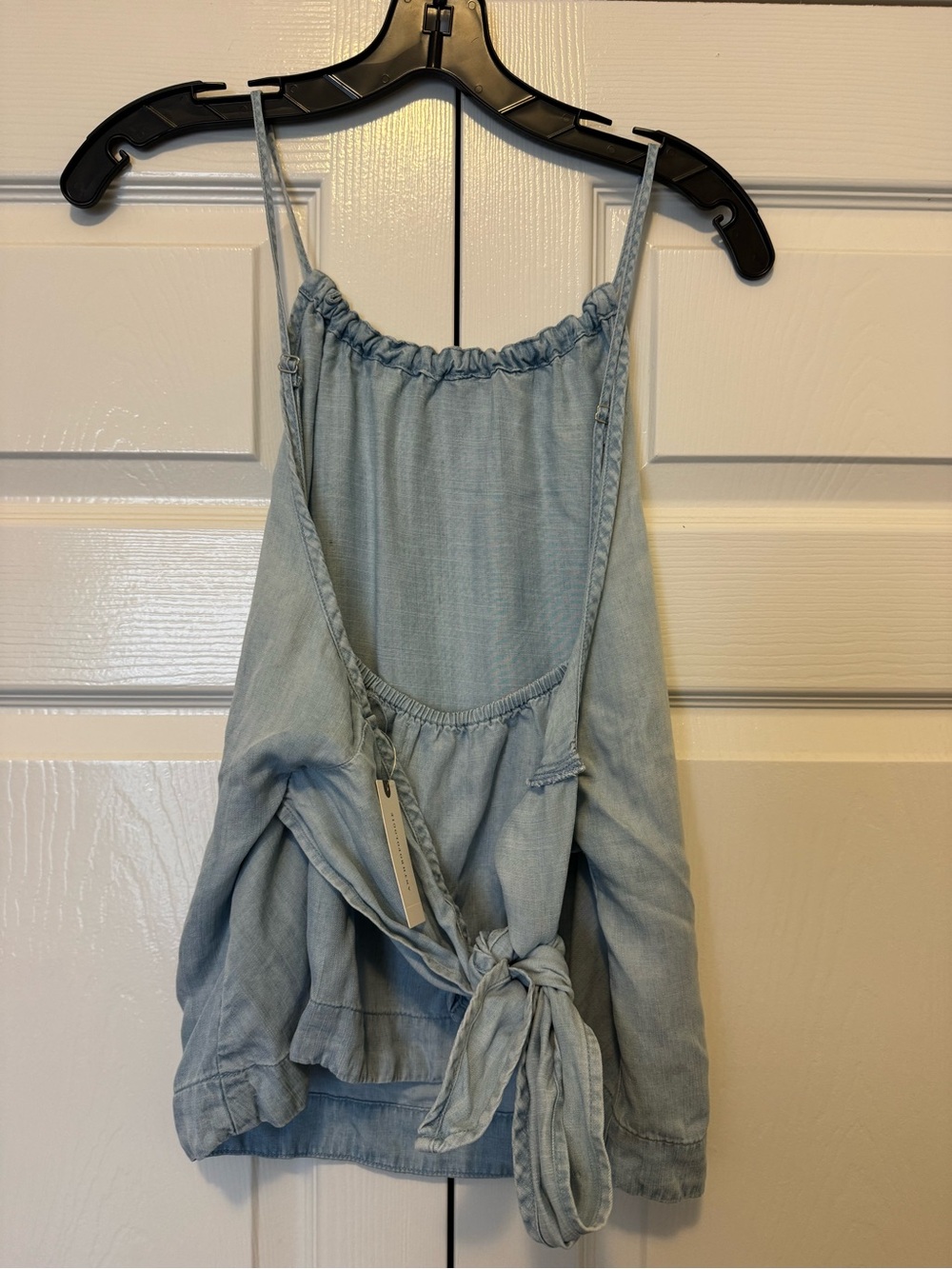 Anthropologie Tie Back Denim Too - Picture 4 of 4